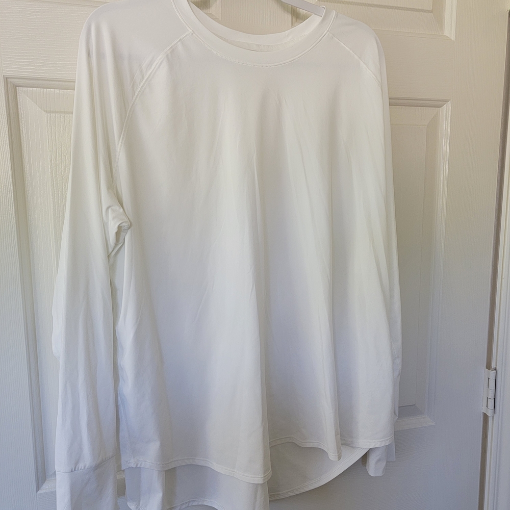 Eddie Bauer SPF White Long Sleeve Shirt